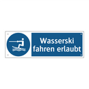 Wasserski fahren erlaubt