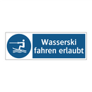 Wasserski fahren erlaubt