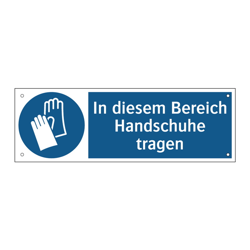 handschuhe tragen Kauf In diesem Bereich Handschuhe tragen schild | SignOnline