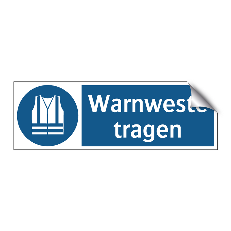 Warnweste tragen