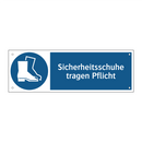 Sicherheitsschuhe tragen Pflicht