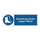 Sicherheitsschuhe tragen Pflicht