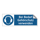 Bei Bedarf Gehörschutz verwenden