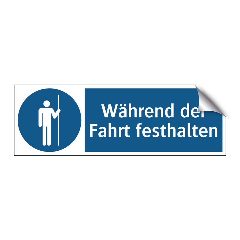 Während der Fahrt festhalten