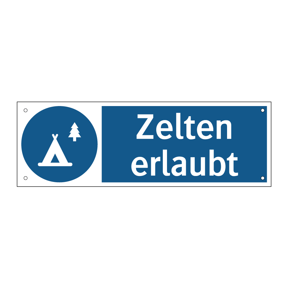 wo zelten erlaubt Kauf Zelten erlaubt schild | SignOnline