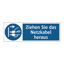 Ziehen Sie das Netzkabel heraus