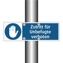 Zutritt für Unbefugte verboten