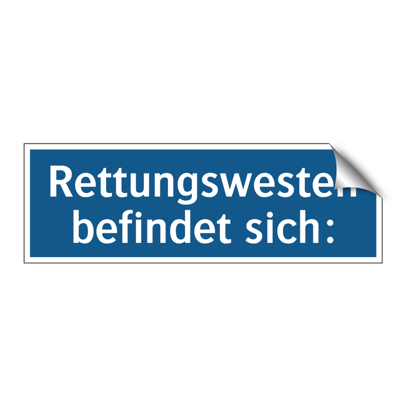 Rettungswesten befindet sich:
