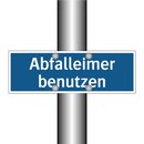 Abfalleimer benutzen