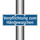 Verpflichtung zum Händewaschen