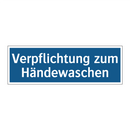 Verpflichtung zum Händewaschen