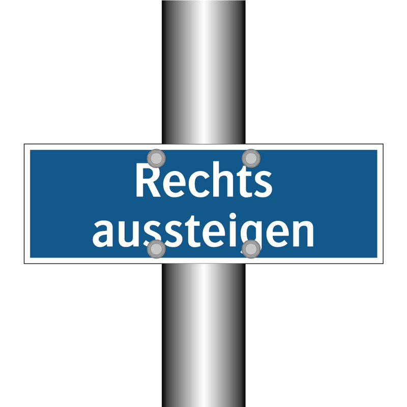 Rechts aussteigen