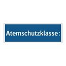 Atemschutzklasse: