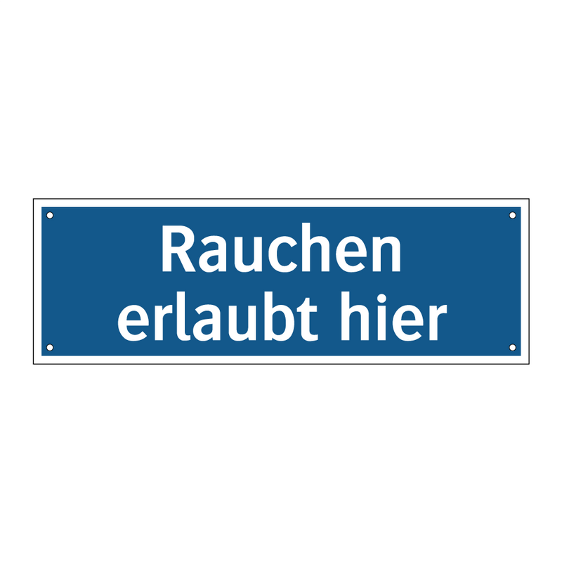 Rauchen erlaubt hier