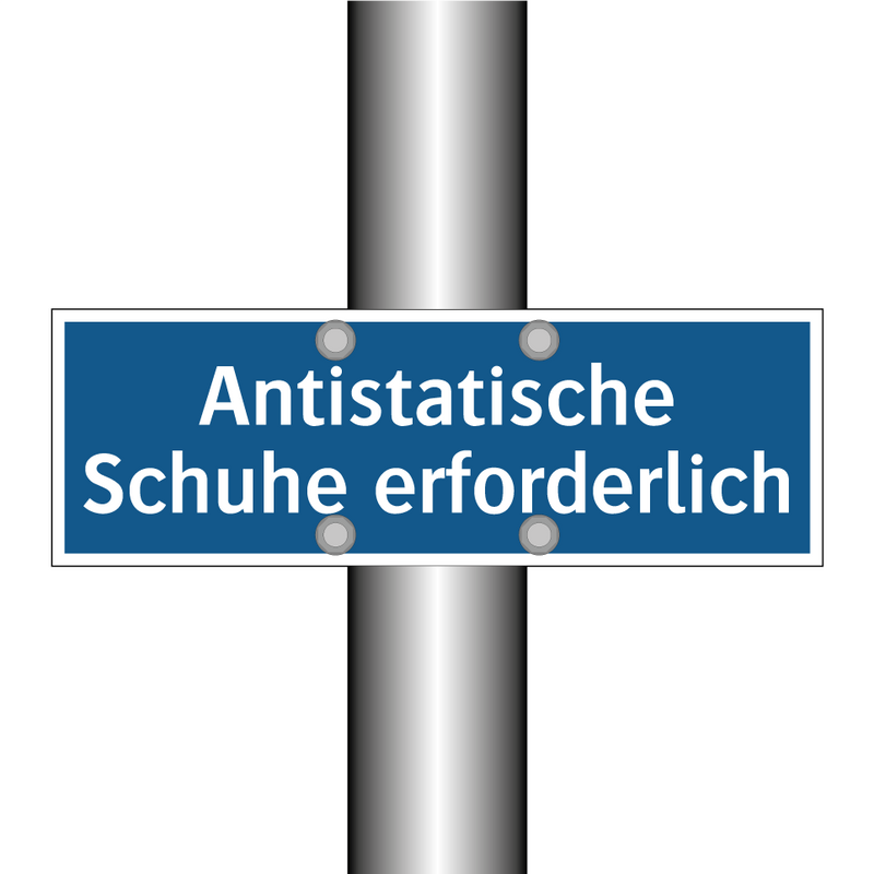 Antistatische Schuhe erforderlich