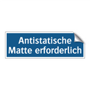 Antistatische Matte erforderlich