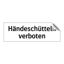 Händeschütteln verboten