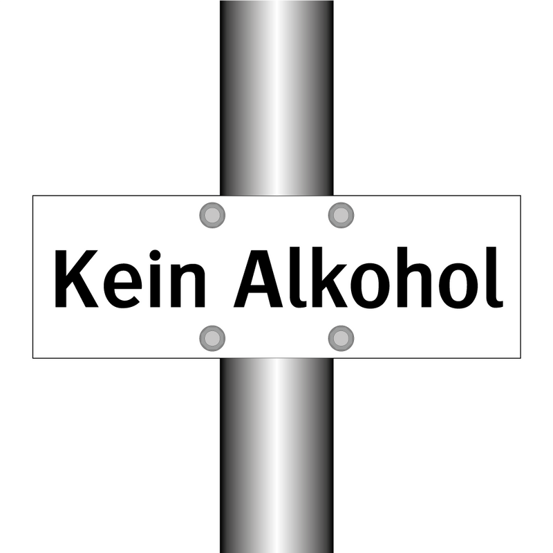 Selbstklebender Aufkleber 'Alkohol Verboten' – 80x80 Mm, Wetterfest, Hält Bis Zu 3 Jahre Outdoor