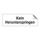 Kein Herunterspringen