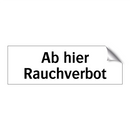 Ab hier Rauchverbot