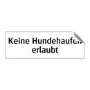 Keine Hundehaufen erlaubt