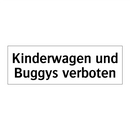 Kinderwagen und Buggys verboten