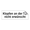 Klopfen an der Tür nicht erwünscht