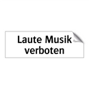 Laute Musik verboten