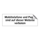 Mobiltelefone und Pager sind auf dieser Website verboten