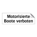 Motorisierte Boote verboten