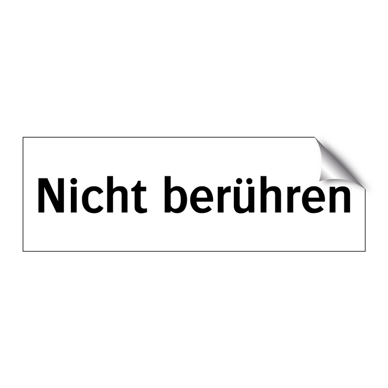 Nicht berühren