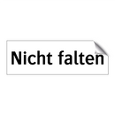 Nicht falten