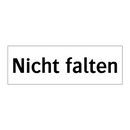 Nicht falten