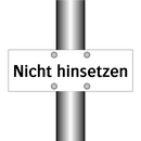Nicht hinsetzen