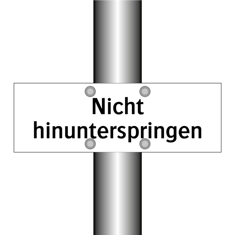 Nicht hinunterspringen