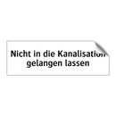 Nicht in die Kanalisation gelangen lassen