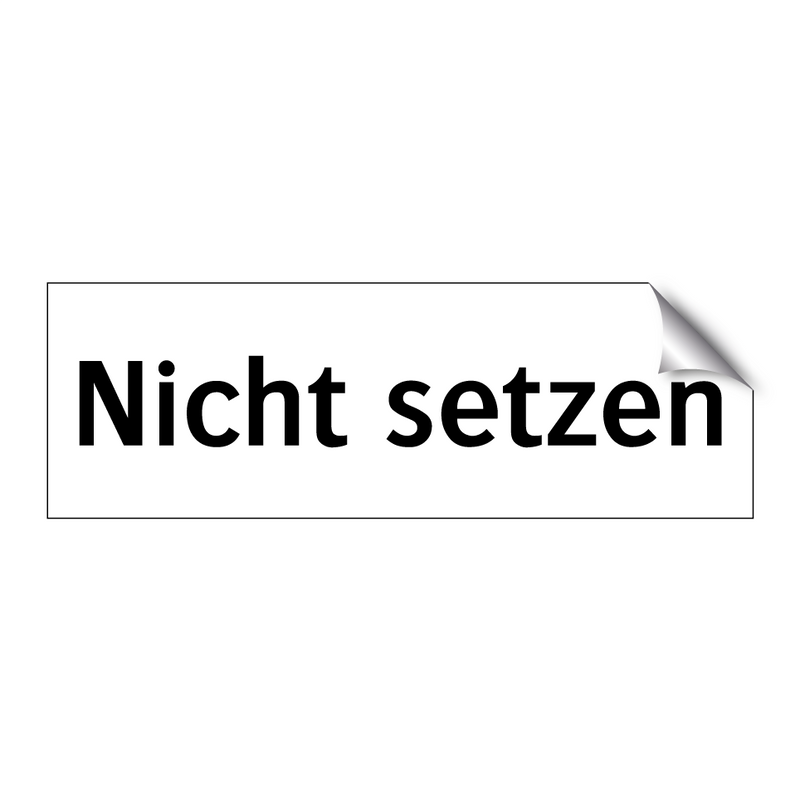 Nicht setzen