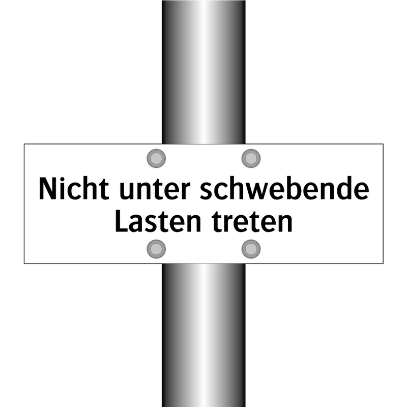 Nicht unter schwebende Lasten treten