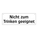 Nicht zum Trinken geeignet