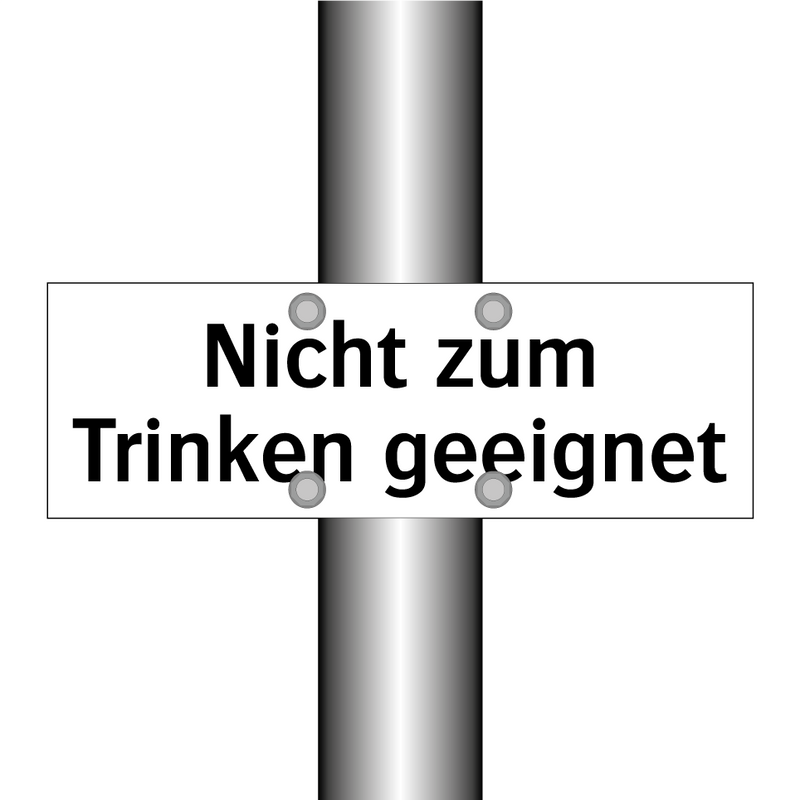 Nicht zum Trinken geeignet