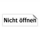 Nicht öffnen