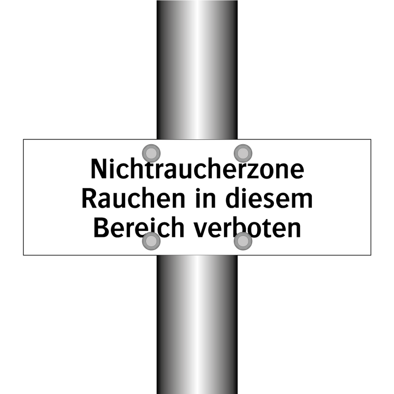 Nichtraucherzone Rauchen in diesem Bereich verboten