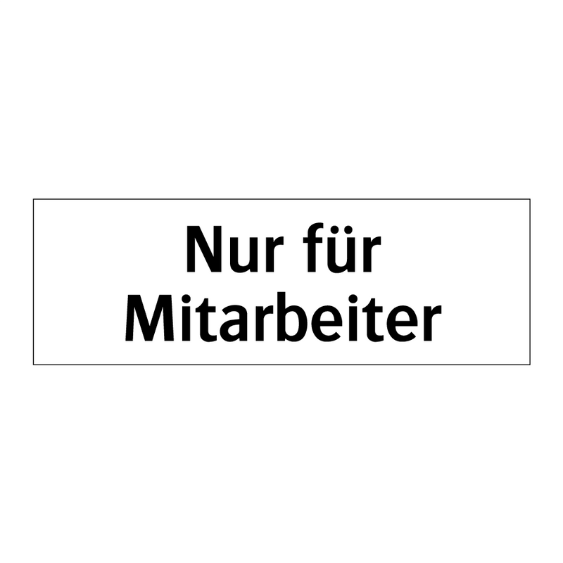 Nur für Mitarbeiter