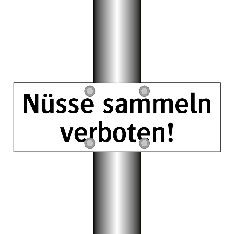 Nüsse sammeln verboten!