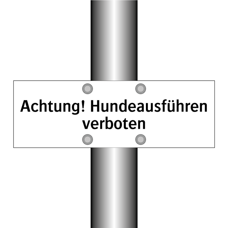 Achtung! Hundeausführen verboten