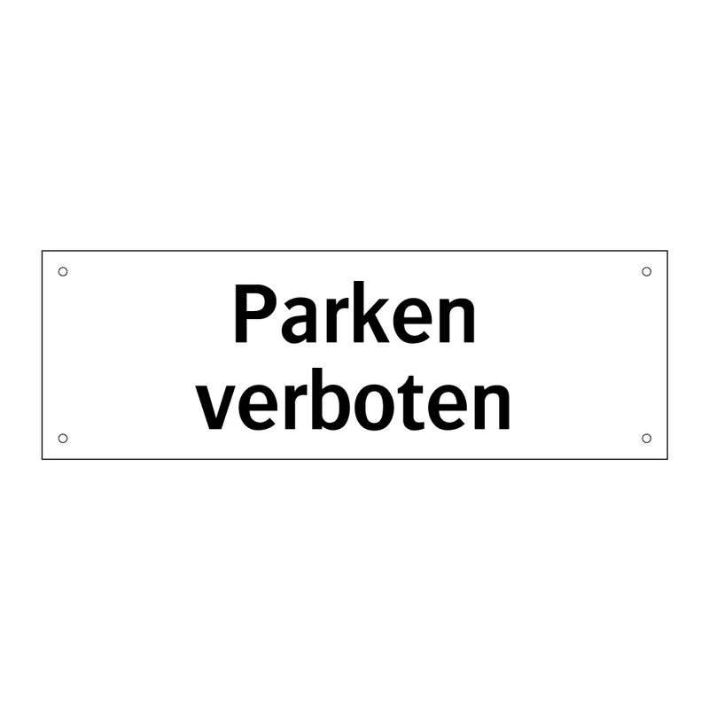 Parken verboten