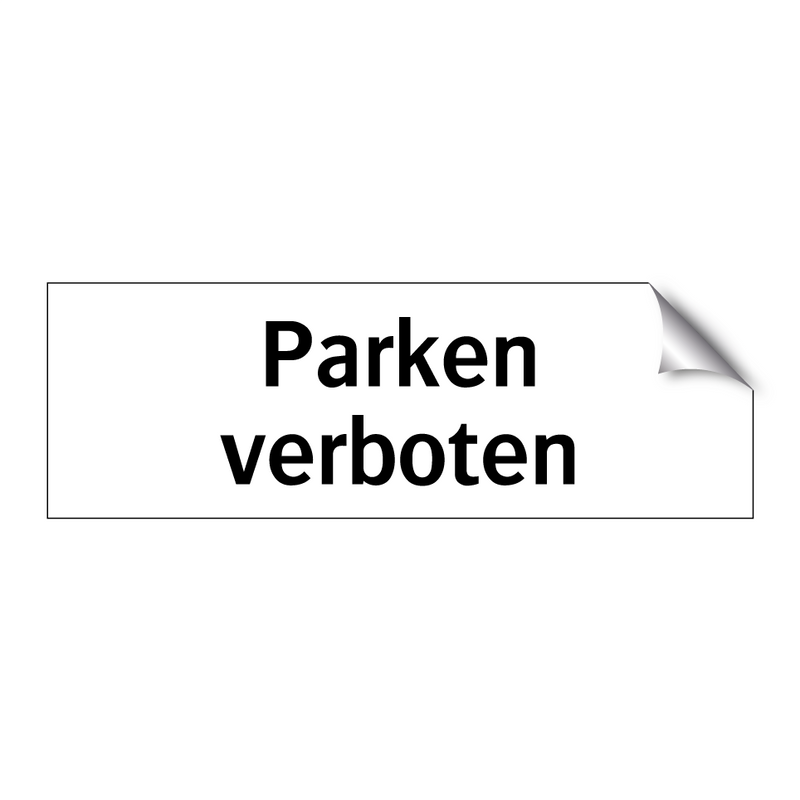 Parken verboten