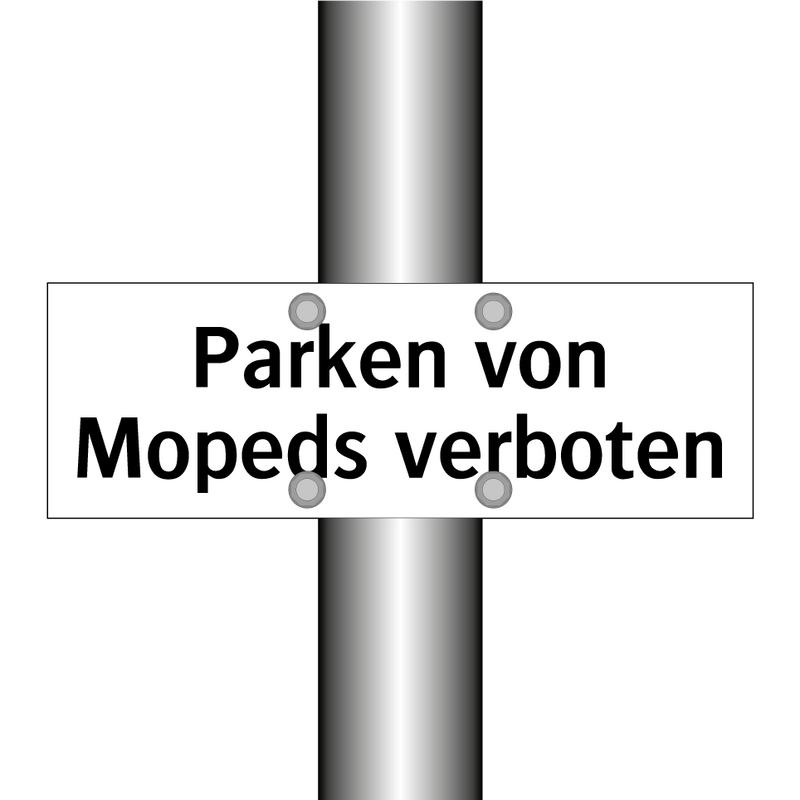 Parken von Mopeds verboten