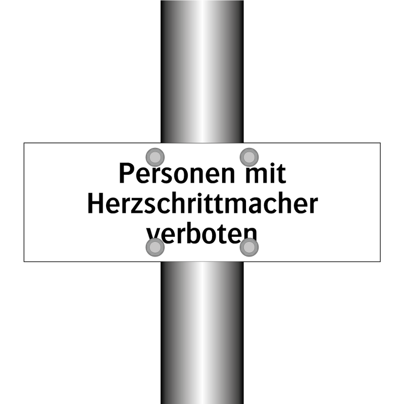 Personen mit Herzschrittmacher verboten