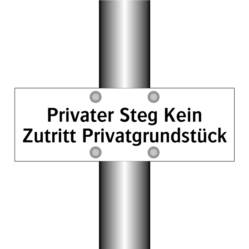 Privater Steg Kein Zutritt Privatgrundstück